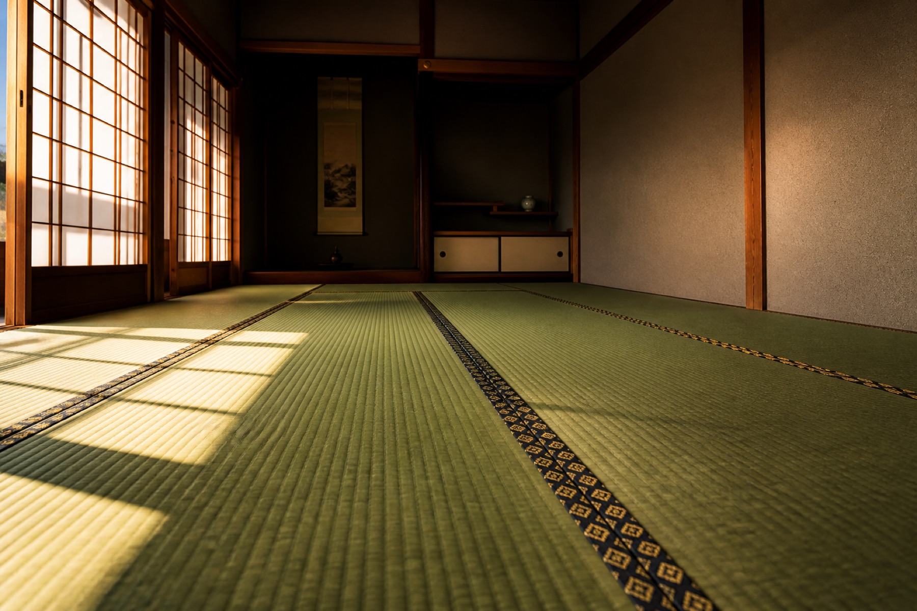 畳を敷き替えた和室